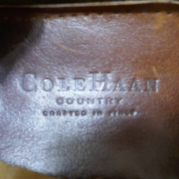 Cole Haan Country Crafted in Italy Brown Leather Penny Loafers 10 Med